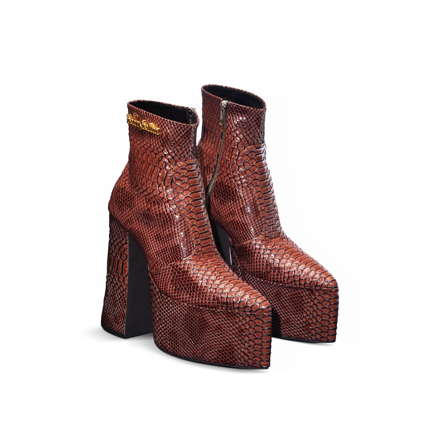 6" KITANA ANKLE BRWN PYTHON