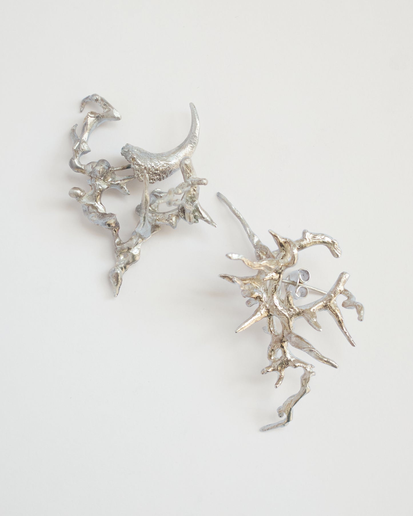 SILVER KIRAN EARRINGS