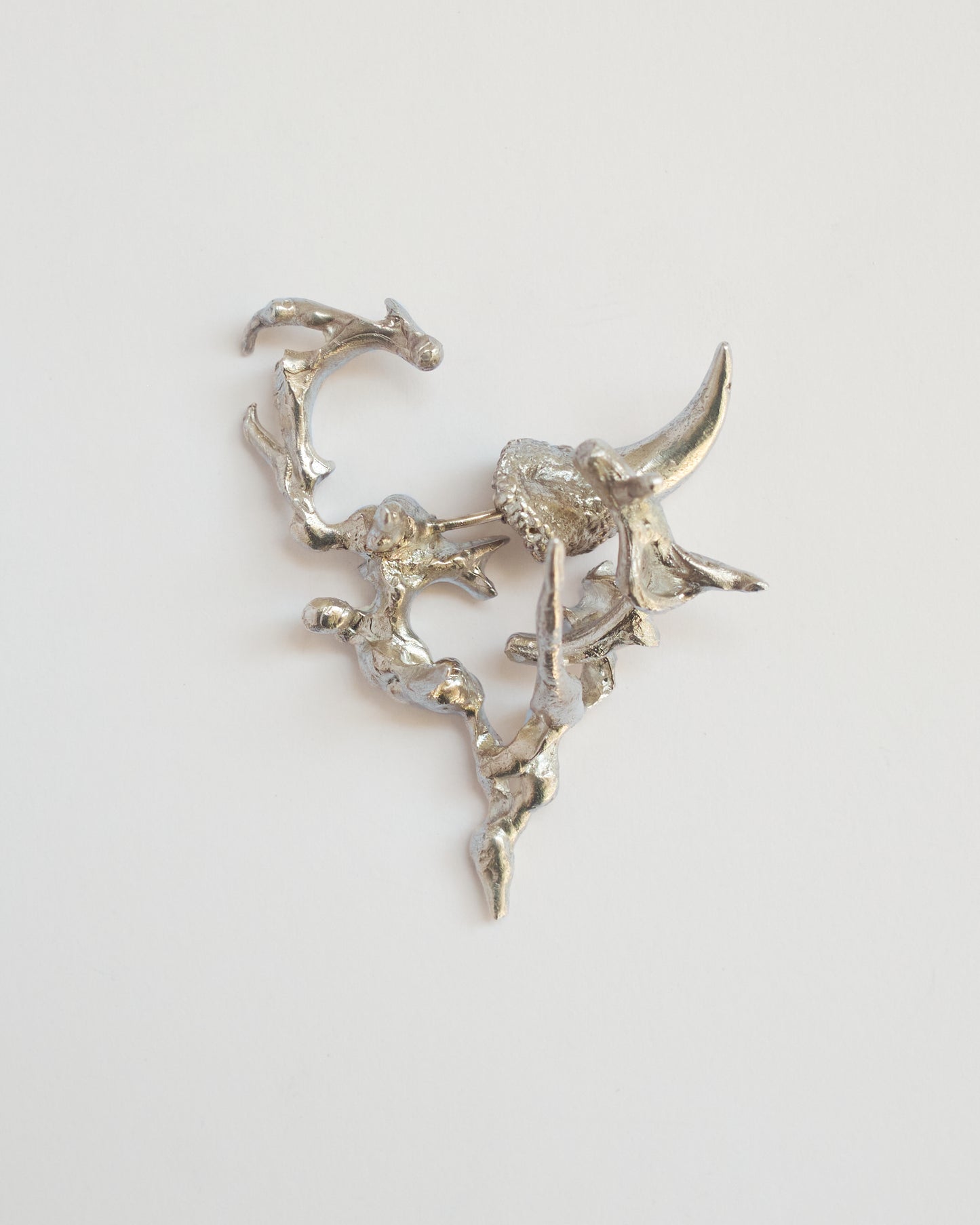 SILVER KIRAN EARRING