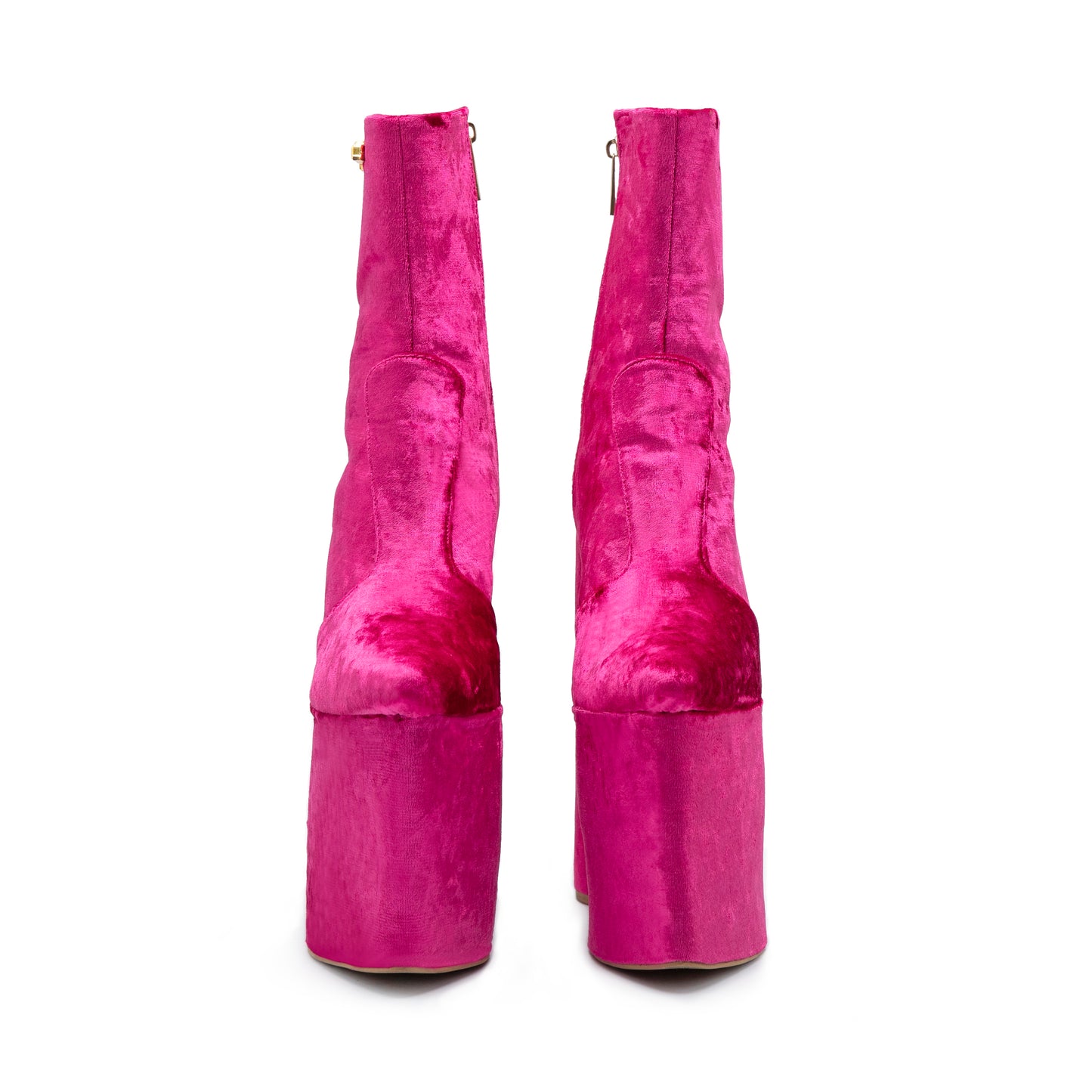 8" KITANA TUBE-HEELED PINK VELVET