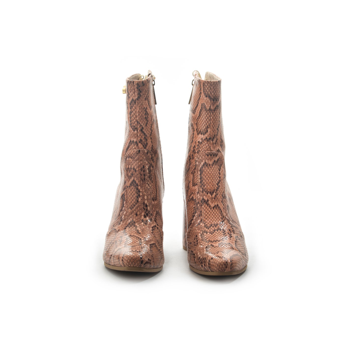 KITANA TUBE-HEELED 3" LIGHT BROWN SNAKE PRINT