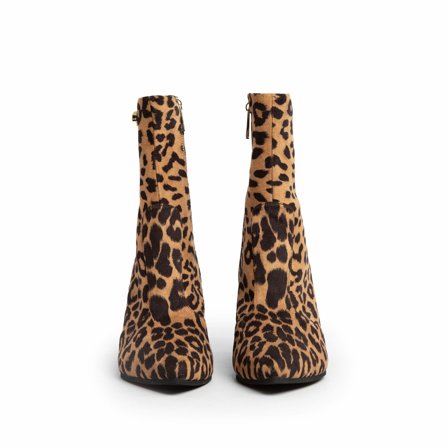 KITANA TUBE-HEELED 3" LEOPARD EN SUEDE