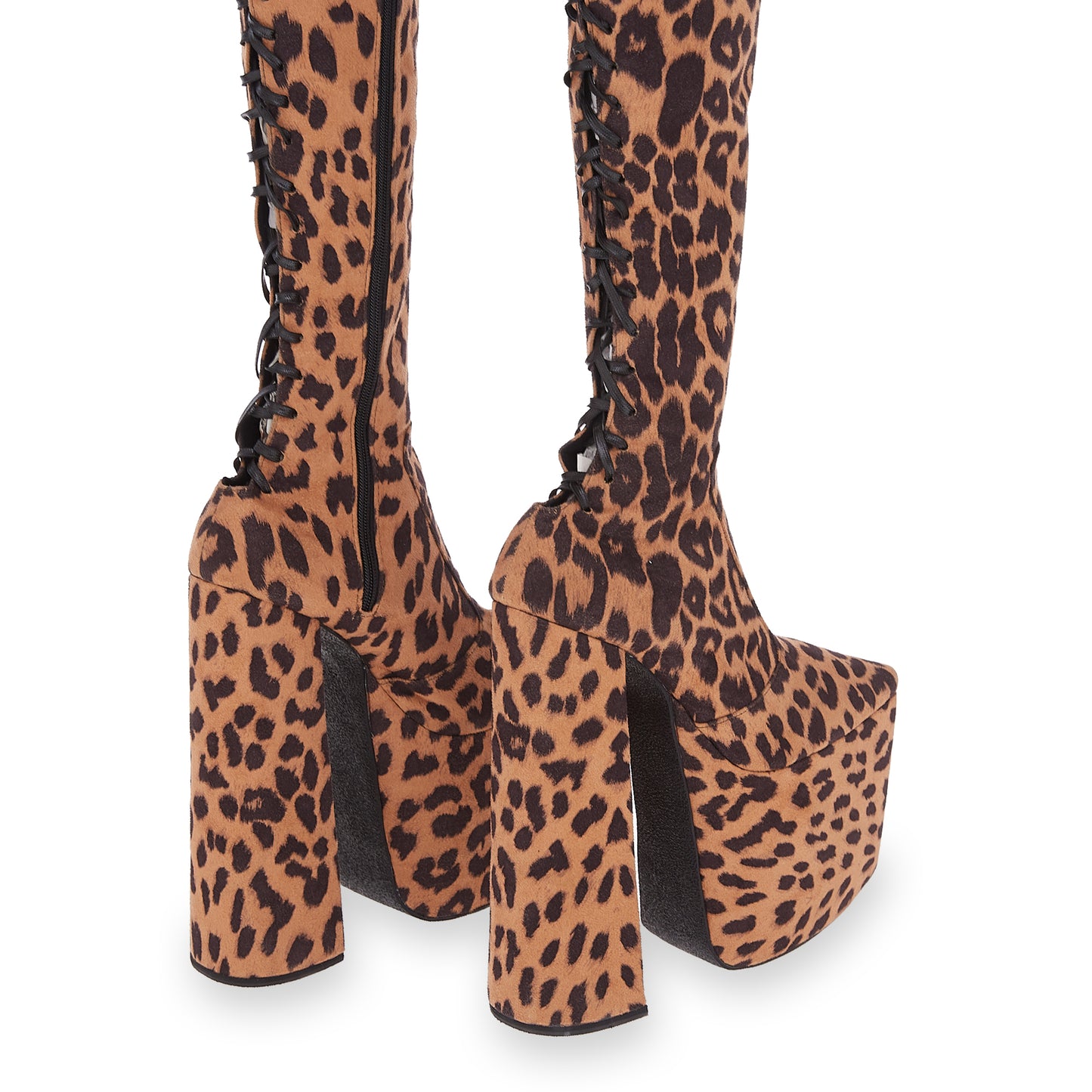 8" KITANA THIGH-HIGH LEOPARD