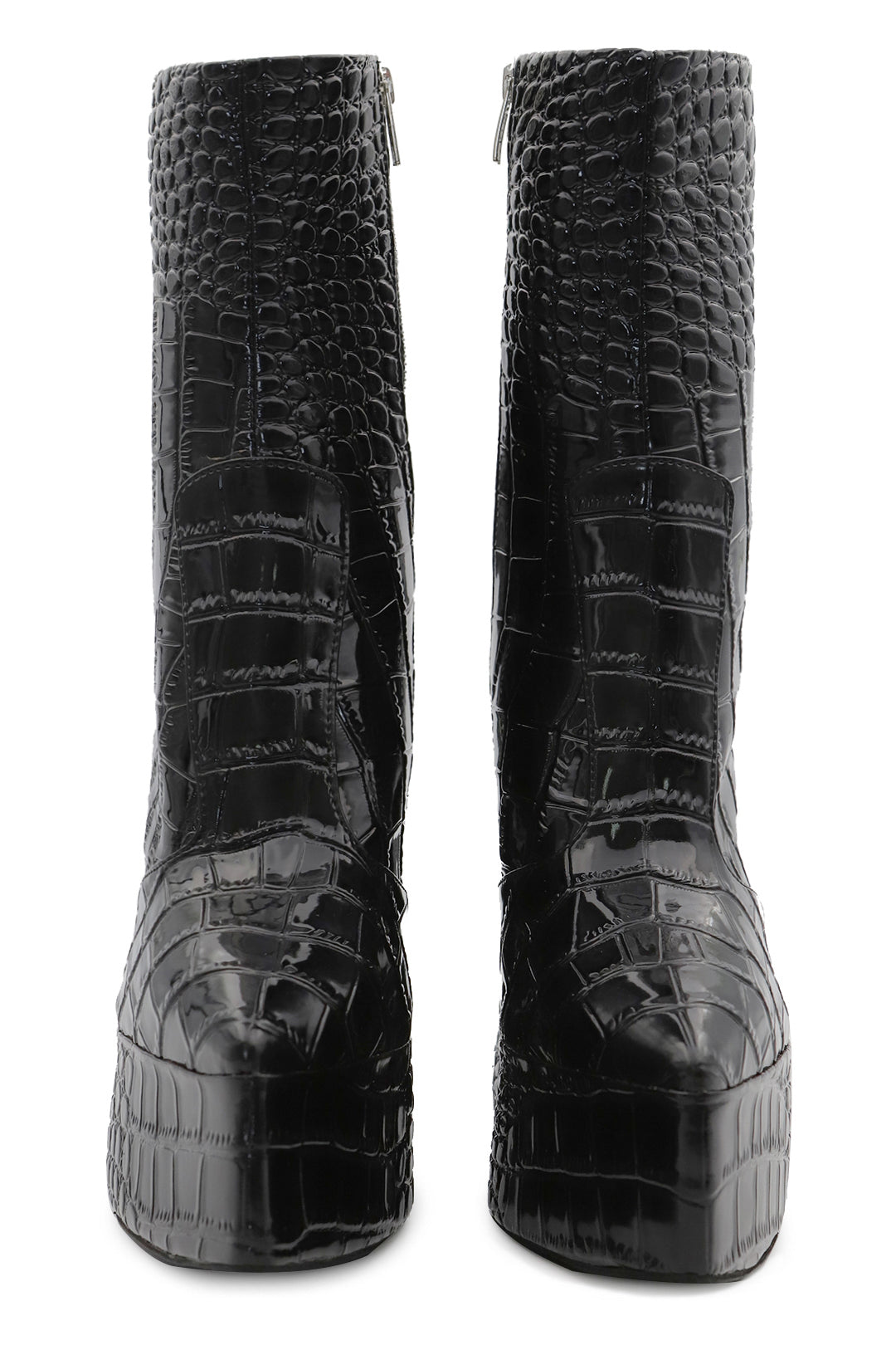 6" KITANA BLK ANKLE CROCO