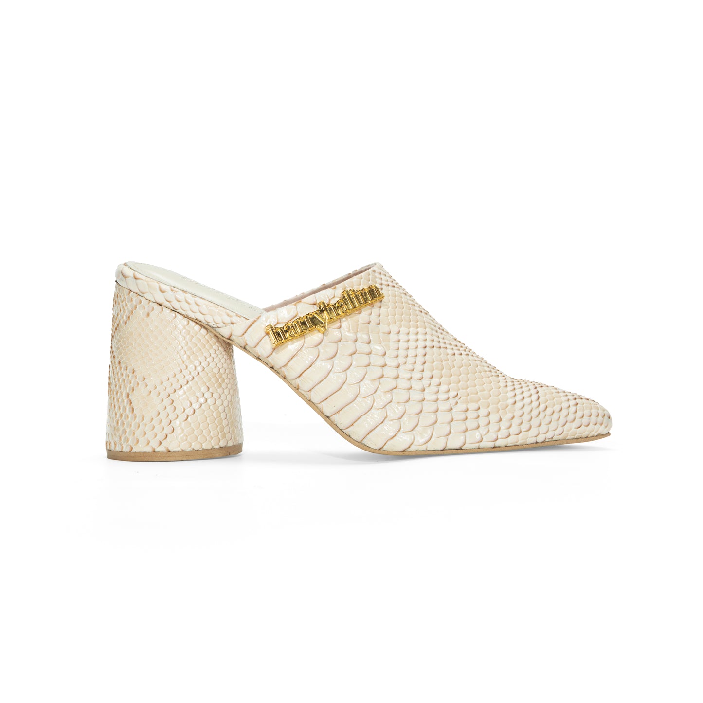 3.5” RAVEN MULES CREAM PYTHON