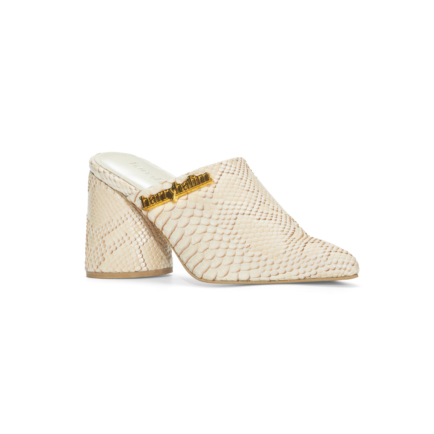 3.5” RAVEN MULES CREAM PYTHON