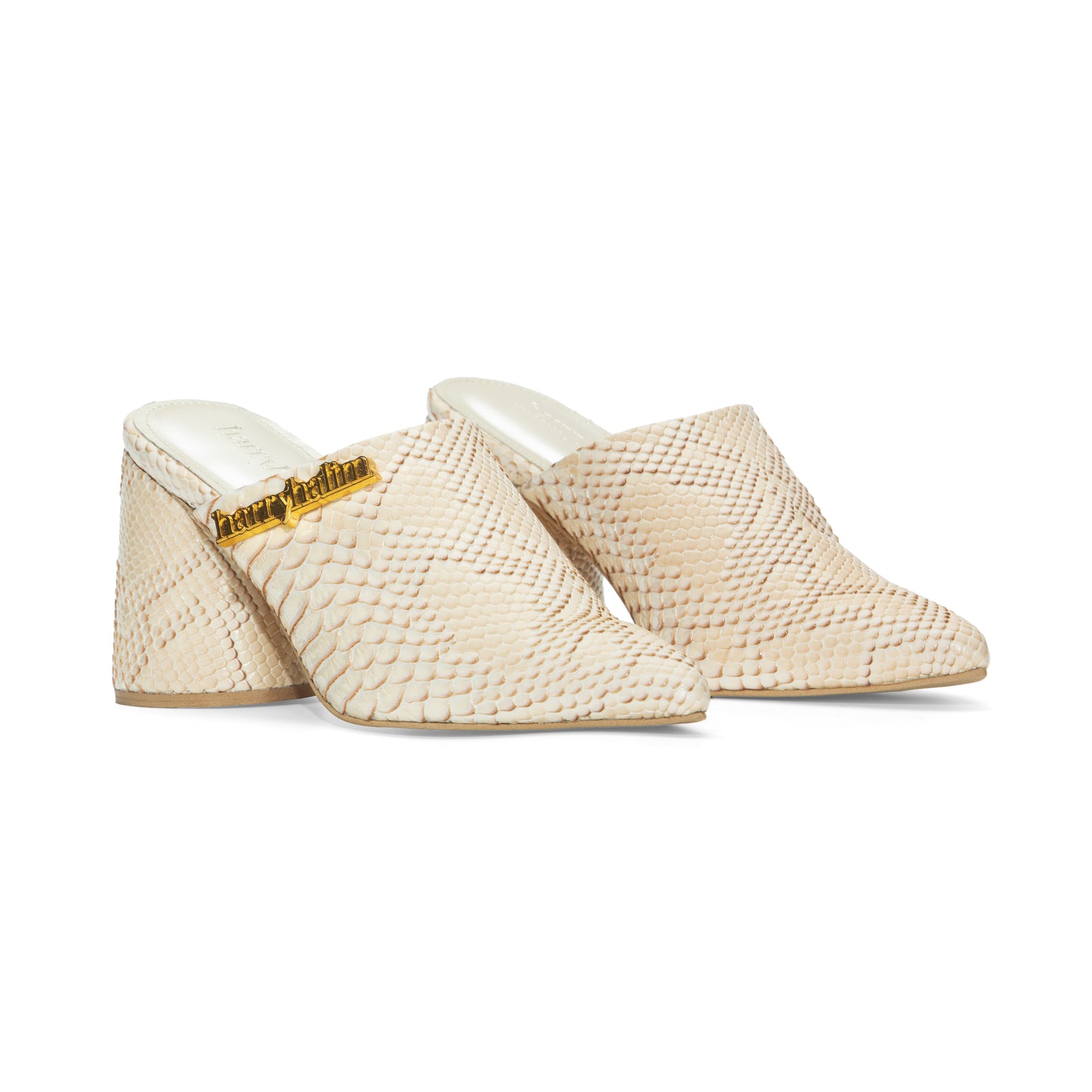 3.5” RAVEN MULES CREAM PYTHON