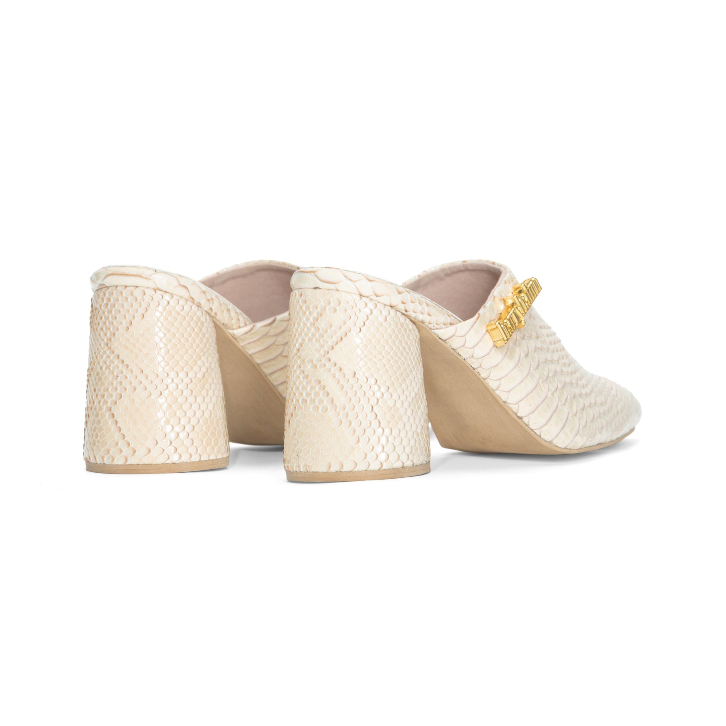 3.5” RAVEN MULES CREAM PYTHON