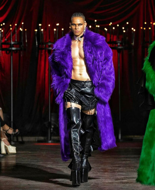 PURPLE FAUX-FUR COAT (SOLD OUT)